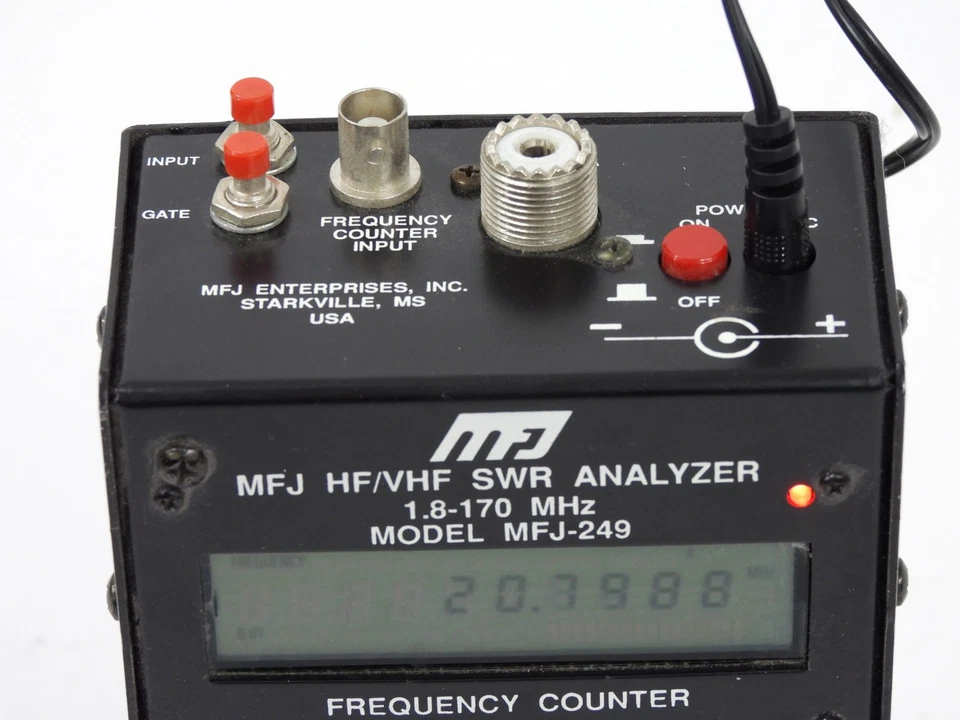 Analizador de antena MFJ-249 radioaficionado HF VHF SWR (funciona, viene con fuente de alimentación) Foto 2 de 4