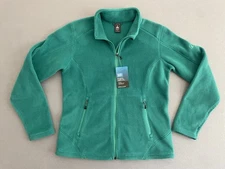 NWT Eastern Mountain Sports Women L Fleece Jacket 200 Polartec Teal Full Zip