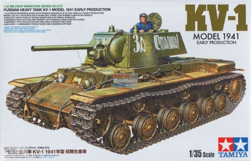 Tamiya 1/35 Russian Kv1 Model 1941 Early Production Heavy Tank Tam35372 -