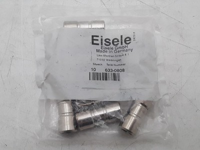 QTY 10 | Misumi/Eisele | PN: 633-0808 | Push to Connect Fittings | Metric Tube