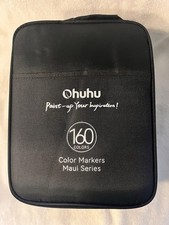 Ohuhu Color Marker 160 Pen Set Brush  Fineliner Tips WBM-05 nwot