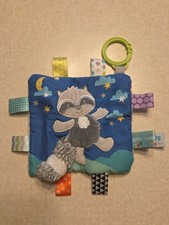 Taggies Baby Security Blanket Racoon Bedtime Cozy