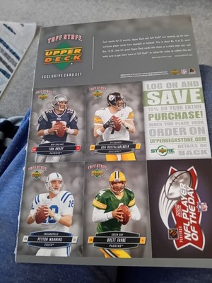 2006 Tuff Stuff Upper Deck Magazin Kartenblatt Brady Favre Manning