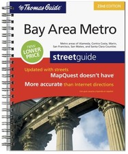 THE THOMAS GUIDE BAY AREA METRO, CALIFORNIA STREET GUIDE, By Rand Mcnally *VG+*