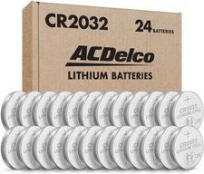 ACDelco 24-Count CR2032 Batteries, Lithium 3V Coin Cell 24 Count - 
