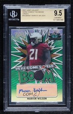 2021 Leaf Valiant Here Comes the Boom! 31/99 Marvin Wilson BGS 9.5 Auto qf8