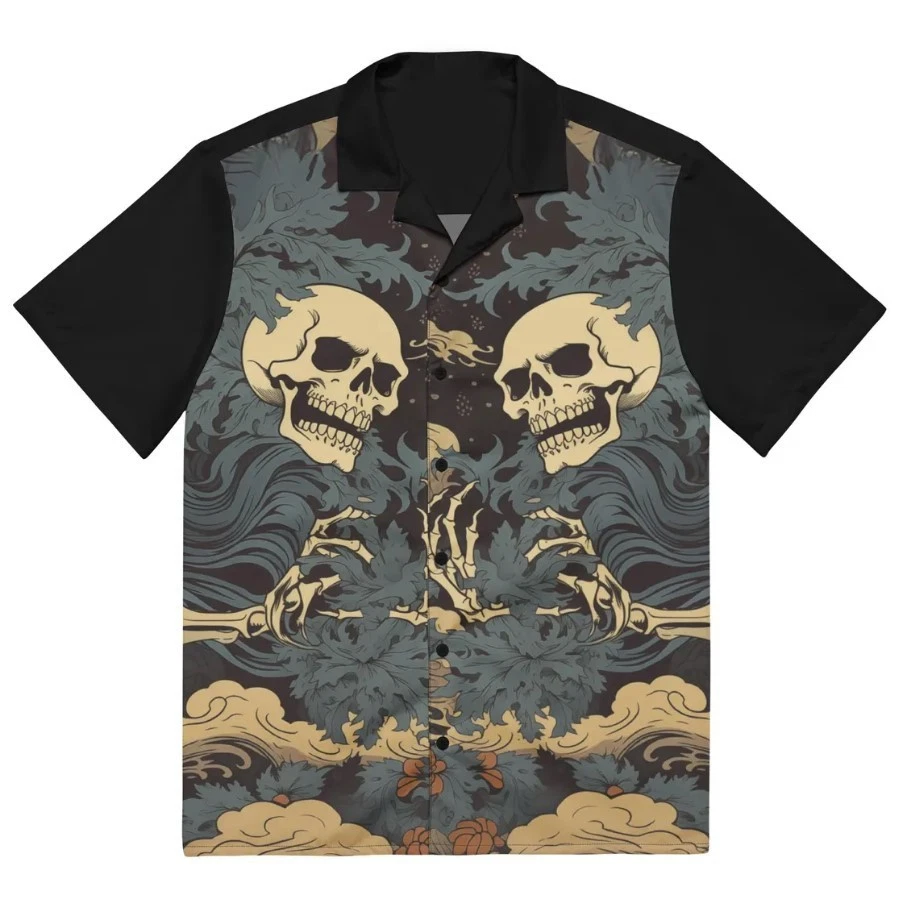 Traditional Japanese Pattern Button-Up Shirts
Opens in a new window or tab