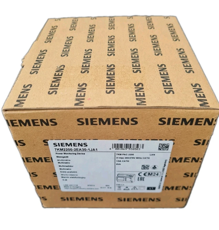 SIEMENS 7KM2200-2EA30-1JA1 7KM Energie MESSGERÄT OVP NEU 3Phasen 5000IMP/kWh - Bild 1 von 4