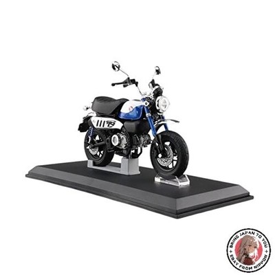 NEU Aoshima Skynet 1/12 Komplett Motorrad Honda Monkey 125 '22 Pearl Glitter