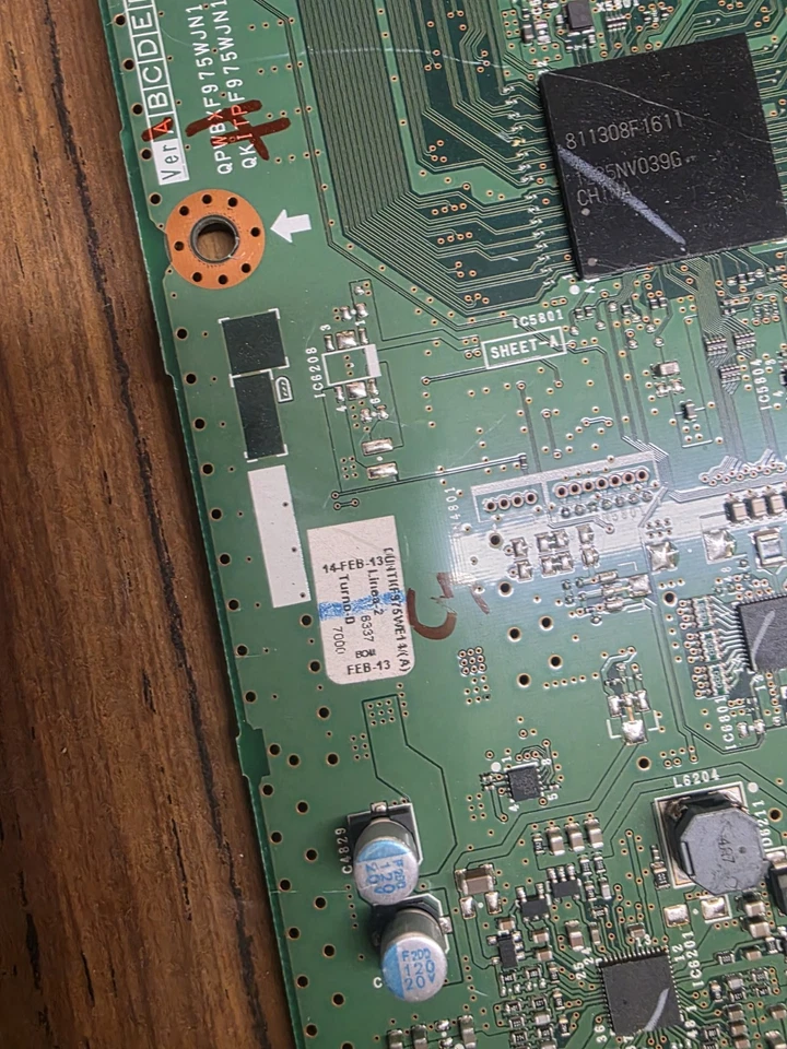 70" Tcon Sharp DUNTKF975FM20 (¡F975FM20 a bordo!!) Placa T-Con LC-70C6500U x349 Foto 3 de 3