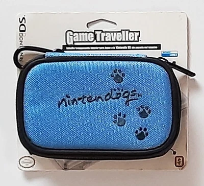 OFFICIAL NINTENDO DS LITE CARRYING CASE COMPACT NINTENDOGS BLUE/BLACKPAWS LOGO - image 1 of 3