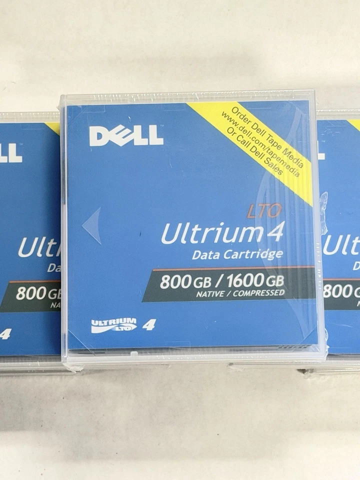 Lote de 5 cartuchos de cinta Dell LTO-4 #YN156 cinta de datos de almacenamiento 800 GB / 1600 GB - NUEVO Foto 2 de 4