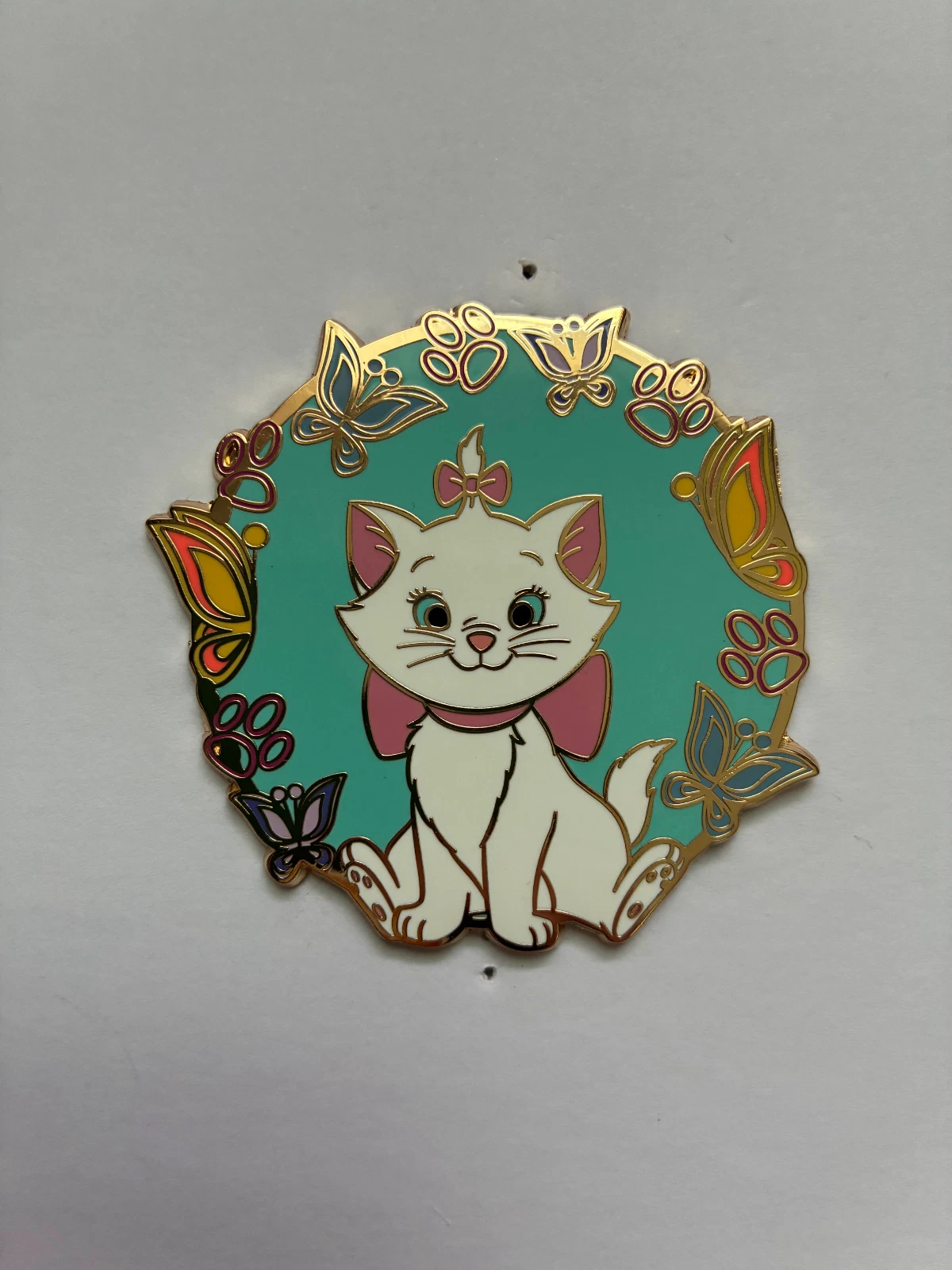 Disney Marie Aristocats PALM Cats Meowgical Moments Mystery Pin Pink a la Mode
