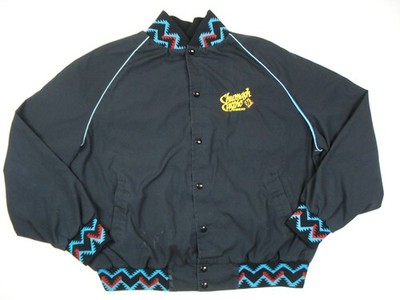 Vintage 1990s CASINO SNAP BUTTON JACKET Aztec Embroidery Las Vegas XXL Southwest