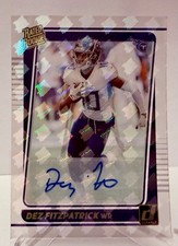 2021 Clearly Donruss Holo Rated Rookie Logo Dez Fitzpatrick Autograph #83
