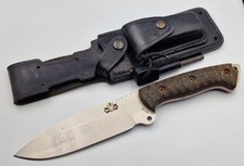 CDS Outdoormesser MV-58, sch&ouml;ne Lederscheide, Made in Spain ca 2015, Jagdmesser