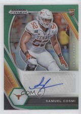 2021 Panini Prizm Draft Picks Green Samuel Cosmi #DPA-SAC Auto 0hk3