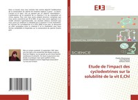 Etude De L'impact Des Cyclodextrines Sur La Solubilité De La Vit E,Chl Buch 2018