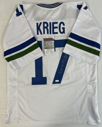 Dave Krieg Seattle Seahawks Signed Autographed Jersey JSA COA 3× Pro Bowl - Picture 10 of 10