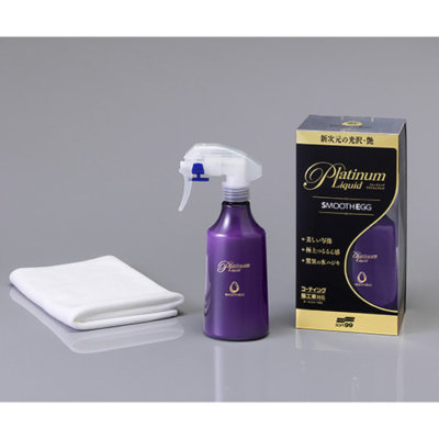 Soft99 Platinum Liquid Smooth Egg Coating Wax 230ml + Cloth all colour repellent