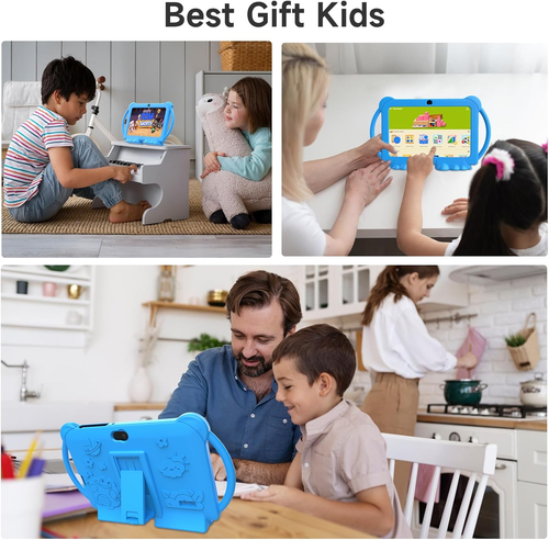 Tableta Niños 7" Android 12, 4GB RAM 32GB ROM, Control Parental, Azul. - Imagen 5 de 12