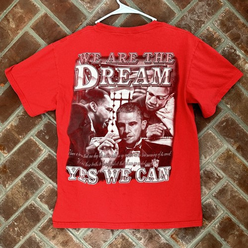 Martin Luther King T Shirt MLK The Time Is Now Graphic Mens Medium Red READ - Picture 2 of 9