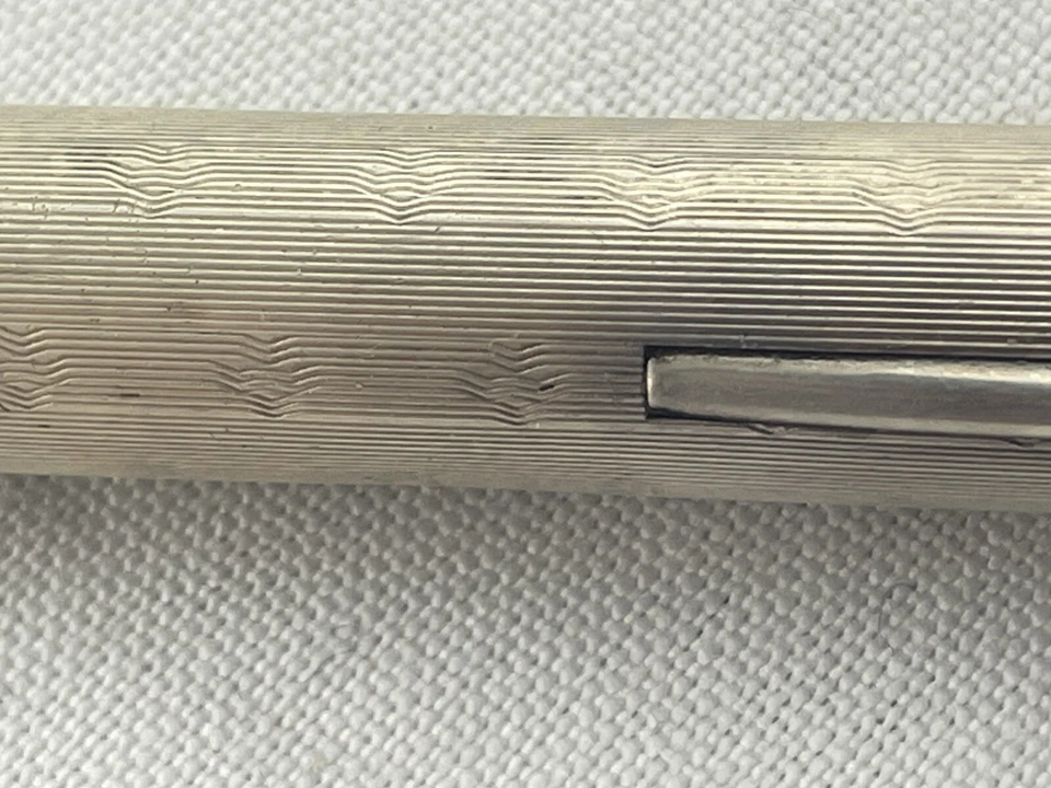 Antigua pluma estilográfica de colección 1915 Silver Swan Mabie Todd Co. nueva en caja 14 k Foto 4 de 4