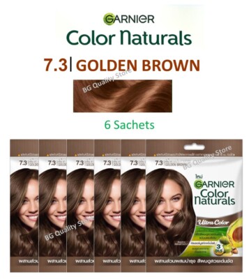 6X Garnier Color Naturals Cream Black Brown Red Ash Shades Grey Hair Coverage