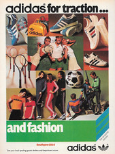 1978 Adidas Collection "Adidas For Traction & Fashion" Original Print Ad