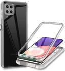 COVER 360 PER SAMSUNG GALAXY M32 4G CUSTODIA FRONTE RETRO TRASPARENTE SILICONE