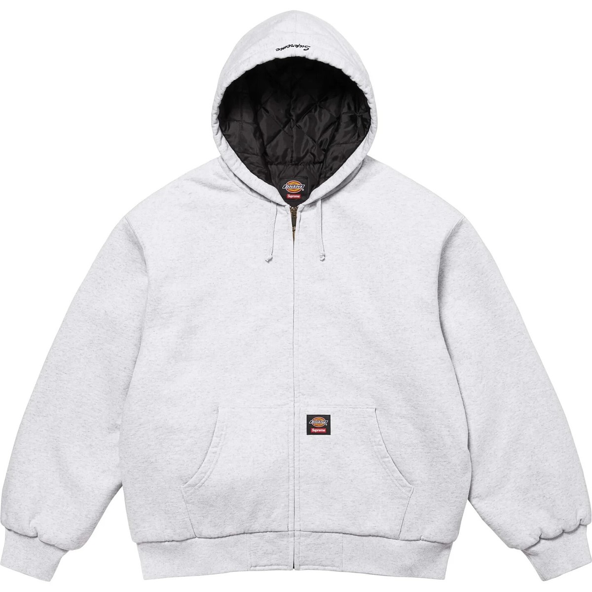 Supreme x Dickies Quilted Lined Zip Up Hooded Sweatshirt Supreme x Dickies Quilted Lined Zip Up Hooded Sweatshirt