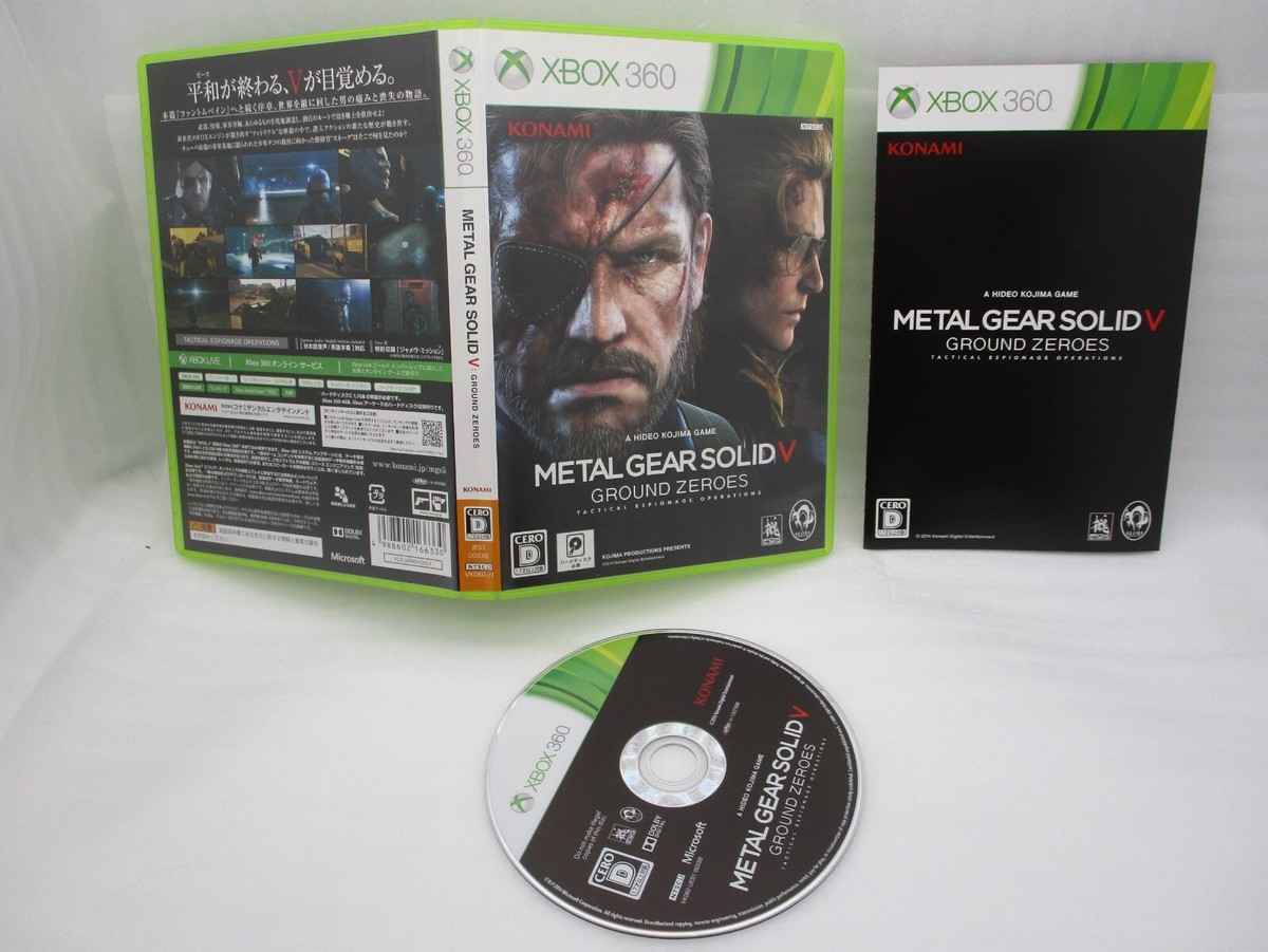 XBOX360 METAL GEAR SOLID HD, PEACE WALKER, V Ground Zeroes 3Games