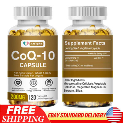 Coenzyme Q-10 Antioxidant,Heart Health Support,Increase Energy and Stamina 200mg