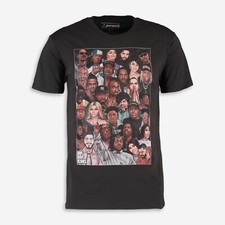 PYRAMID INTERNATIONAL Men's Black Hip Hop Icons T Shirt Size S Very Rare!