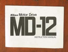 NIKON MOTOR DRIVE MD-12 INSTRUCTION BOOK/101822