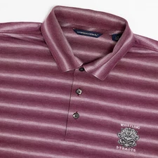 WHISTLING STRAIGHTS Golf Polo Shirt Mens Size Large Cutter & Buck Short Sleeve