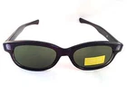 Ladies Womens Black Slim Classic Retro Dark Tint CE Sunglasses UV400 S83