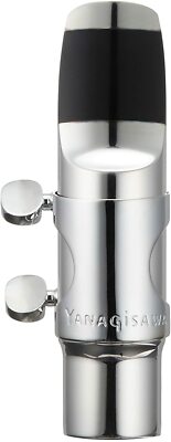 YANAGISAWA Mouthpiece Metal Silver Plated Finish Soprano Saxophone Size 7 New