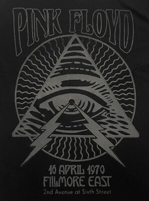 Goodfellow Pink Floyd T-Shirt Men's MED Live Tour Filmore East 4/16/1970 Shirt