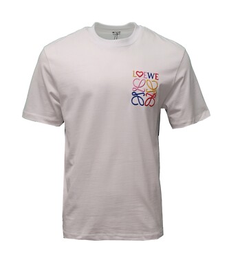 LOEWE ロゴプリント Tシャツ ホワイト LOEWE ロゴ入り ホワイト半袖Tシャツ