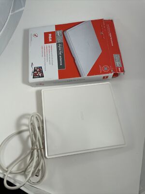 RCA Multi-Directional, Flat Digital Indoor HDTV Antenna White