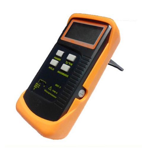 Digital Thermocouple Thermometer Dual Channel K-Type Meter W/ 2 Pipe Clamp Tools - Picture 10 of 15