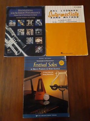 Lot of B-Flat Clarinet Technique and Solos Books Hal Leonard, Foundations 