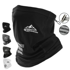 Neck Gaiter Drawstring Cooling Breathable Face mask Cover Lightweight Men Women