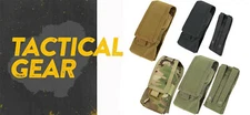 Tactical Molle Radio Pouch 8"H x 4-1/2"W x 2"D 