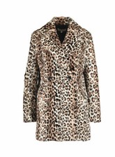 New Iro Women's Leopard Print Fur Jessie Coat Fr36, Uk8 Rrp £1250