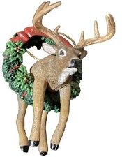 Deer ornament With Christmas Wreath