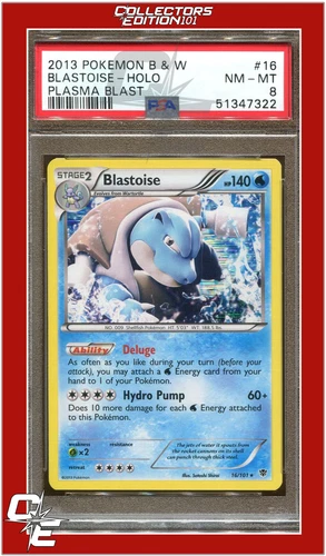 Plasma Blast 16 Blastoise Holo PSA 8