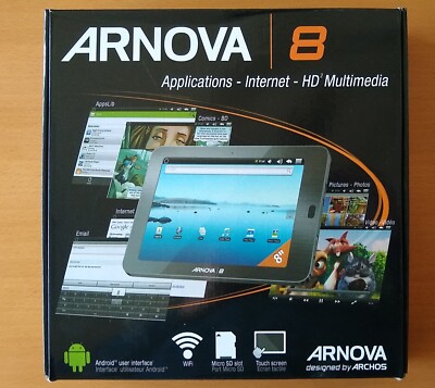 Arnova 8 Tablet mit OVP, startet nicht