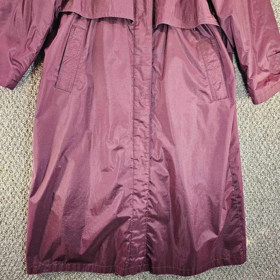 Gabardina Fleet Street para mujer grande con capucha botón frontal forro de manta Foto 4 de 4